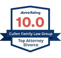 Avvo Rating, 10.0, Cullen Family Law Group, Top Attorney Divorce